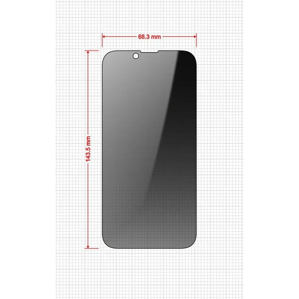 Hurtownia GSM - Szkło prywatyzujące GrizzGlass SecretGlass Easy do Apple iPhone 16e / 14 / 13 / 13 Pro [2 PACK] - GRZ13297 - {ean13} - Hurt