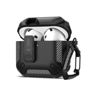 Hurtownia GSM - [OUTLET] Etui Tech-Protect Carbonox Apple AirPods 4 Schwarz - OT-859 - {ean13} - Hurt