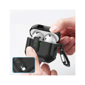 Hurtownia GSM - [OUTLET] Etui Tech-Protect Carbonox Apple AirPods 4 Schwarz - OT-859 - {ean13} - Hurt