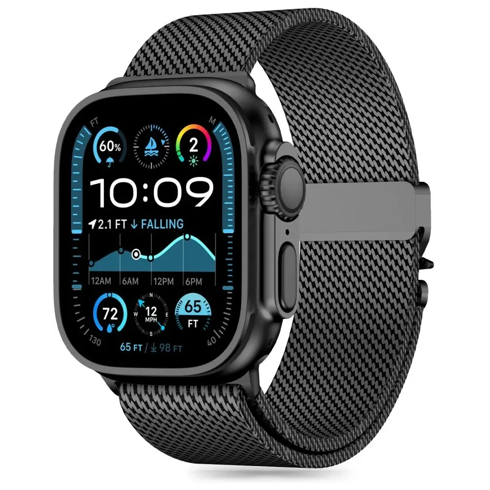 Wholesale [OUTLET] Tech-Protect Milano Bracelet for Apple Watch 6 / 7 / 8 / 9 / 10 / SE / Ultra 1 / 2 44/45/46/49mm Black - OT-861 - {ean13} - Hurt