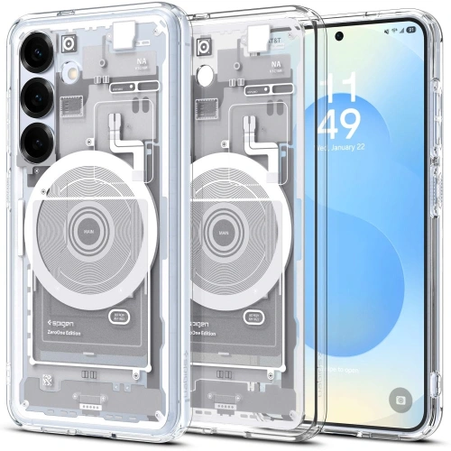 Etui Spigen Ultra Hybrid Mag MagSafe Samsung Galaxy S25 Zero One White