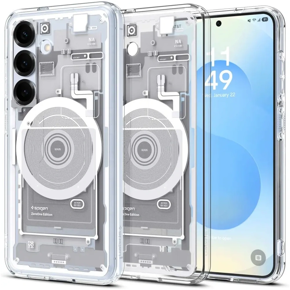 Hurtownia GSM - Spigen Ultra Hybrid Mag MagSafe Samsung Galaxy S25 Zero One Alb - SPN16721 - {ean13} - Hurt