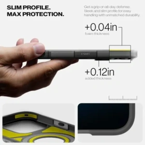 Spigen Tough Armor T Mag MagSafe Apple iPhone 16 Pro Frost Schwarz