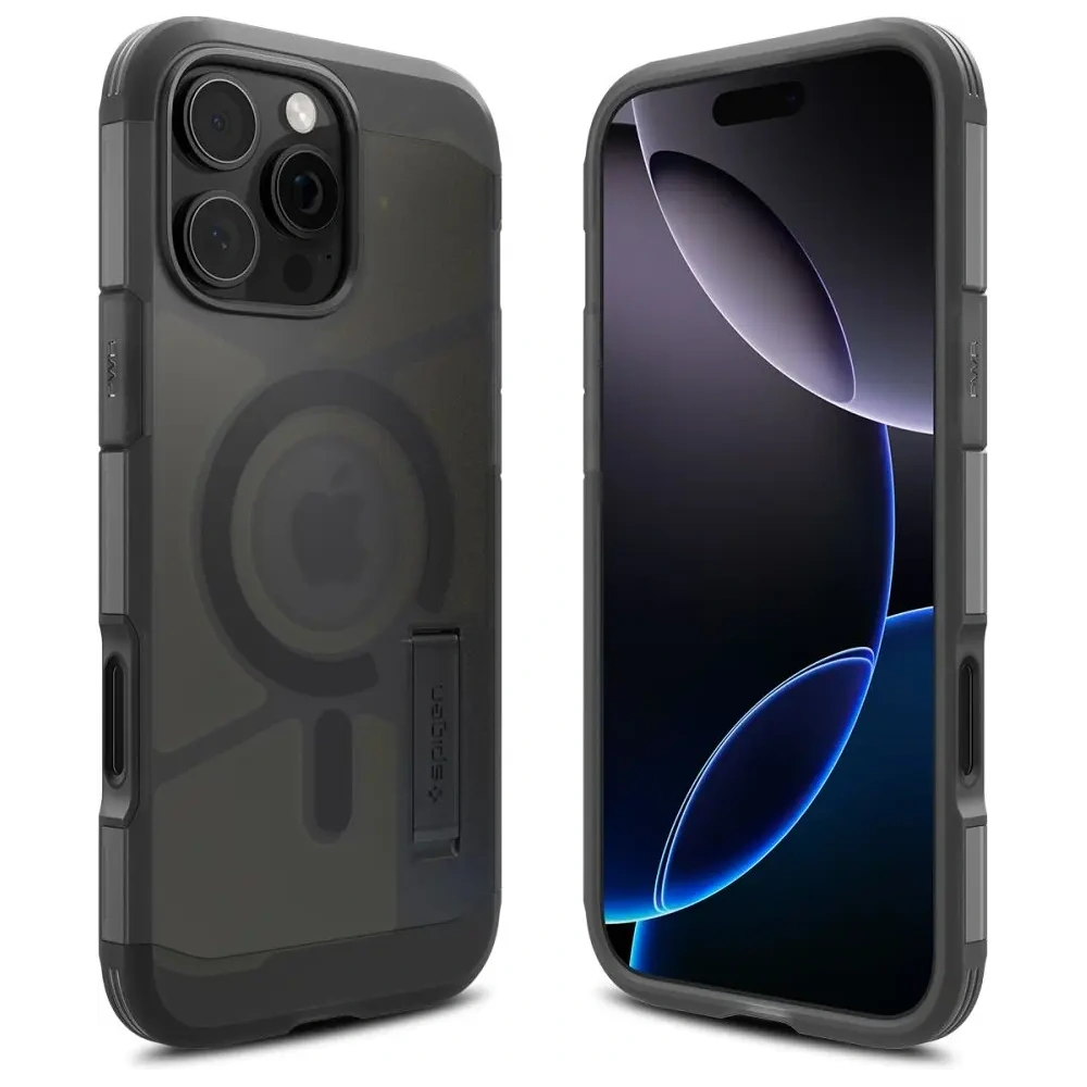 Wholesale Spigen Tough Armor T Mag MagSafe Apple iPhone 16 Pro Max Frost Black - SPN16726 - {ean13} - Hurt