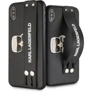 Hurtownia GSM - Case Karl Lagerfeld KLHCI65HA2BK Apple iPhone XS Max Hardcase schwarz/black Iconic Hand Strap - KLD289BLK - {ean13} - Hurt