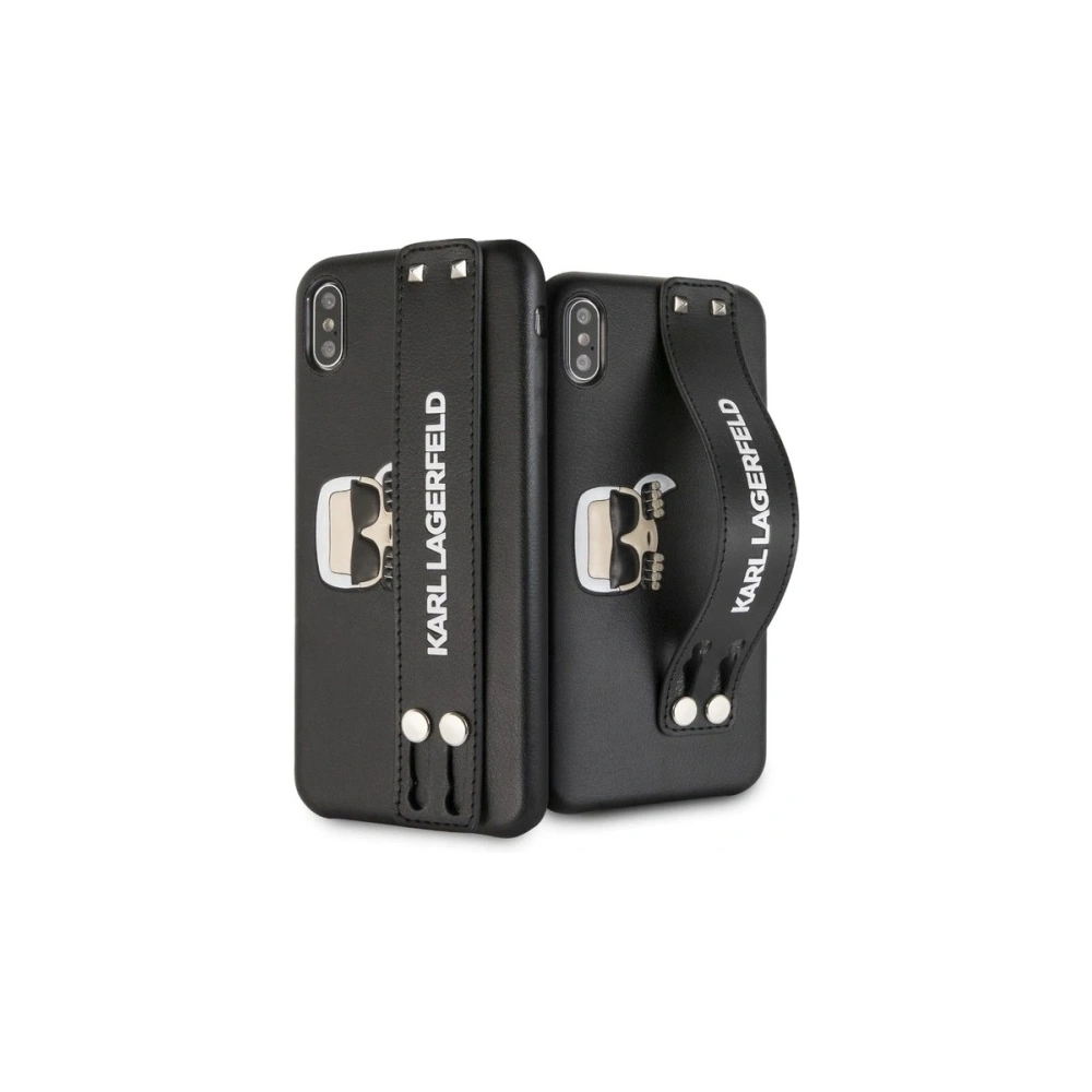Hurtownia GSM - Etui Karl Lagerfeld KLHCI65HA2BK Apple iPhone XS Max hardcase černý/black Iconic Hand Strap - KLD289BLK - {ean13} - Hurt