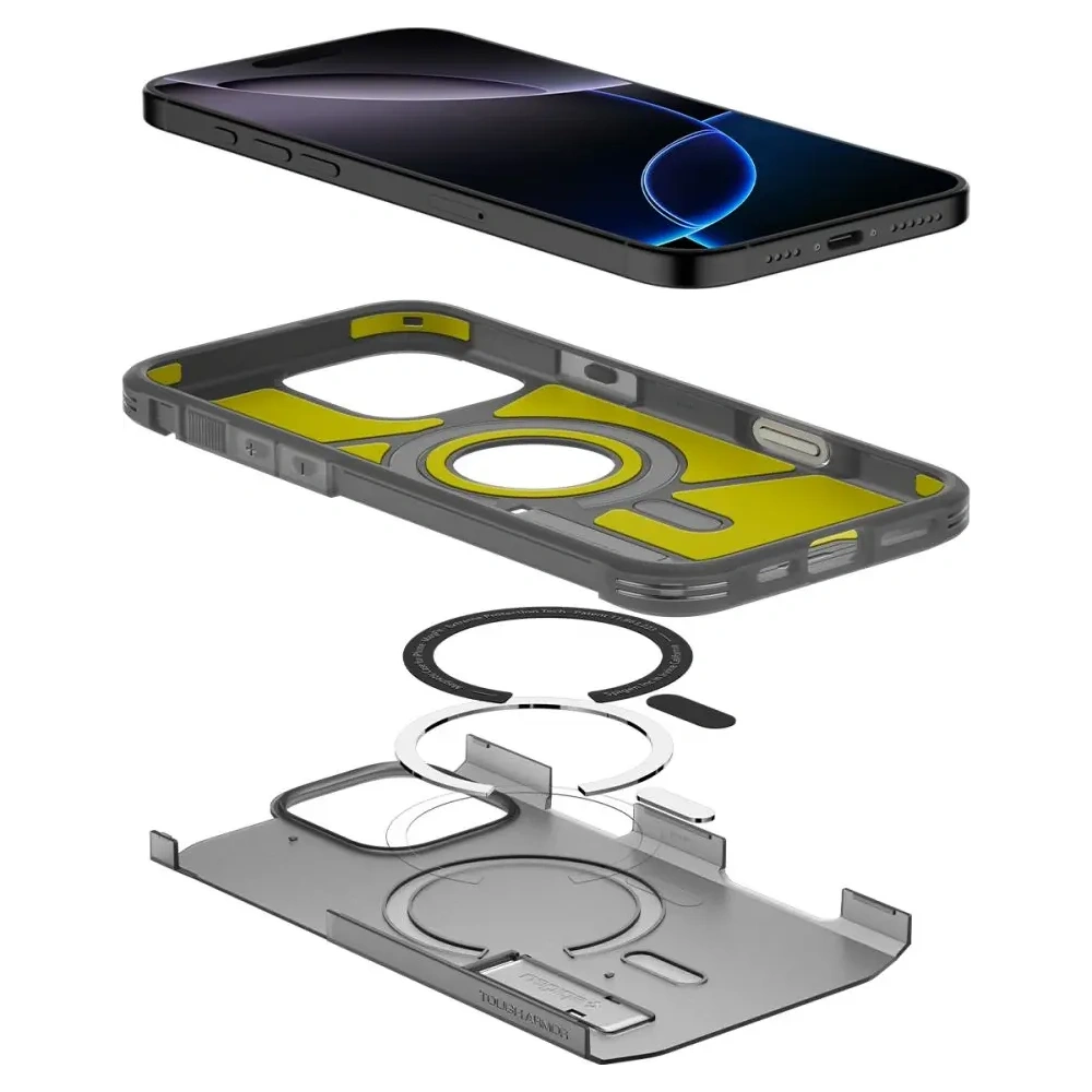 Wholesale Spigen Tough Armor T Mag MagSafe Apple iPhone 16 Pro Max Frost Black - SPN16726 - {ean13} - Hurt