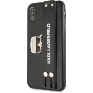 Hurtownia GSM - Case Karl Lagerfeld KLHCI65HA2BK Apple iPhone XS Max Hardcase schwarz/black Iconic Hand Strap - KLD289BLK - {ean13} - Hurt