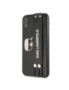 Wholesale Karl Lagerfeld KLHCI65HA2BK Apple iPhone XS Max hardcase black Iconic Hand Strap - KLD289BLK - {ean13} - Hurt