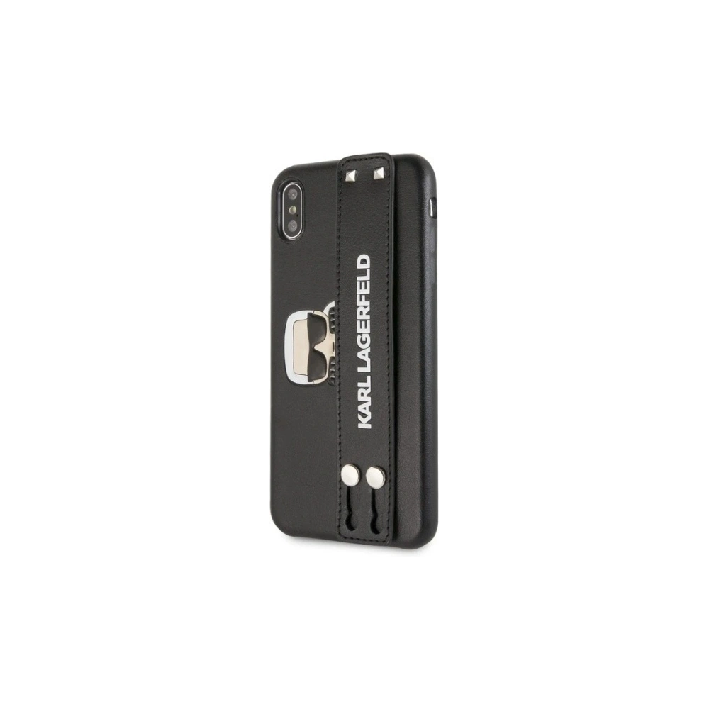 Hurtownia GSM - Etui Karl Lagerfeld KLHCI65HA2BK Apple iPhone XS Max hardcase černý/black Iconic Hand Strap - KLD289BLK - {ean13} - Hurt