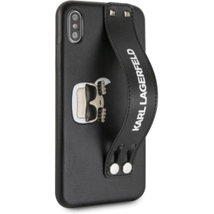 Hurtownia GSM - Case Karl Lagerfeld KLHCI65HA2BK Apple iPhone XS Max Hardcase schwarz/black Iconic Hand Strap - KLD289BLK - {ean13} - Hurt