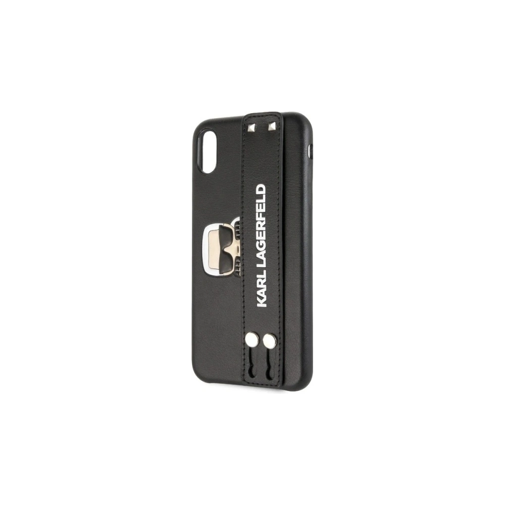 Hurtownia GSM - Etui Karl Lagerfeld KLHCI65HA2BK Apple iPhone XS Max hardcase černý/black Iconic Hand Strap - KLD289BLK - {ean13} - Hurt