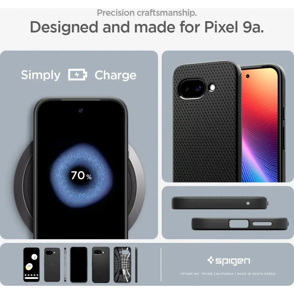 Hurtownia GSM - Spigen Liquid Air Google Pixel 9a Matt Fekete - SPN16728 - {ean13} - Hurt