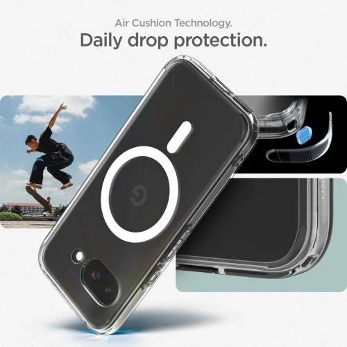 Etui Spigen Ultra Hybrid Mag MagSafe Google Pixel 9a Clear/white