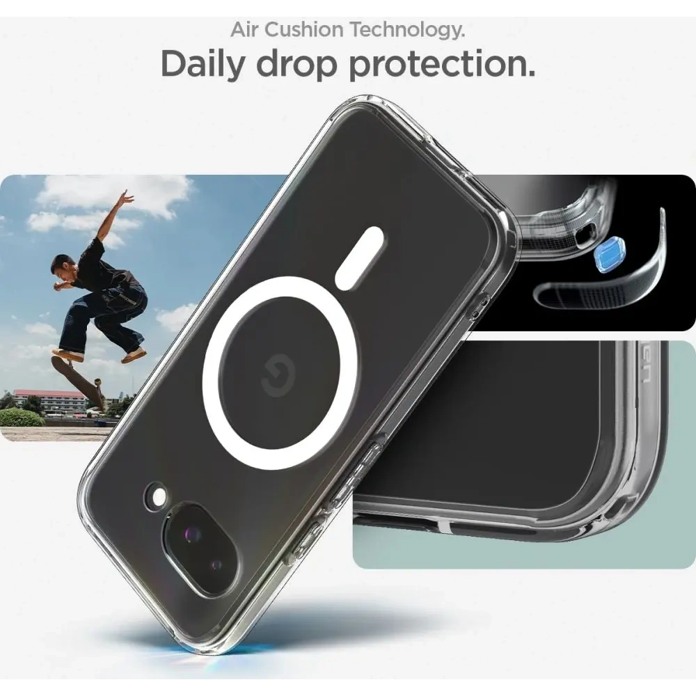 Wholesale Spigen Ultra Hybrid Mag MagSafe Google Pixel 9a Clear/white - SPN16733 - {ean13} - Hurt