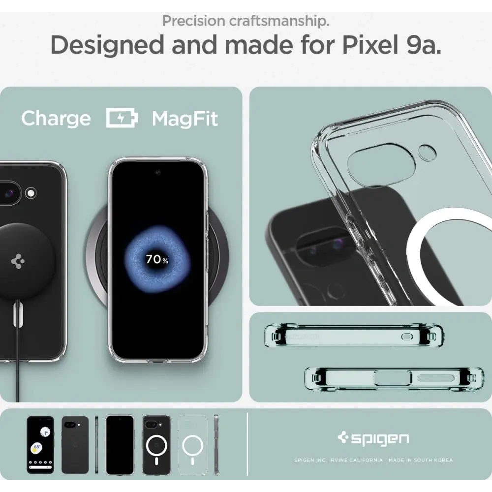 Wholesale Spigen Ultra Hybrid Mag MagSafe Google Pixel 9a Clear/white - SPN16733 - {ean13} - Hurt