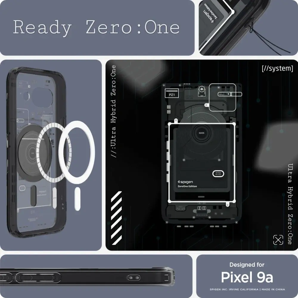 Hurtownia GSM - Etui Spigen Ultra Hybrid Mag MagSafe Google Pixel 9a Zero One Black - SPN16734 - {ean13} - Hurt