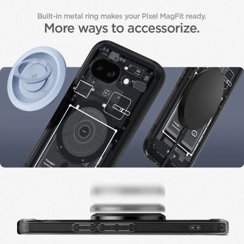 Etui Spigen Ultra Hybrid Mag MagSafe Google Pixel 9a Zero One Black