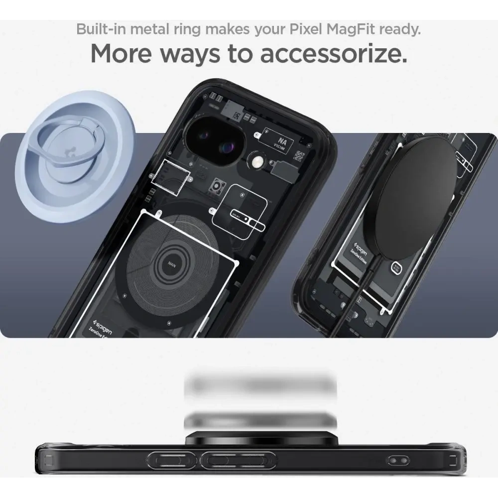 Wholesale Spigen Ultra Hybrid Mag MagSafe Google Pixel 9a Zero One Black - SPN16734 - {ean13} - Hurt