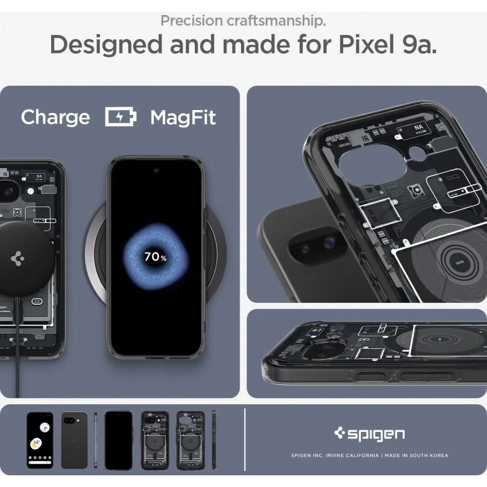 Wholesale Spigen Ultra Hybrid Mag MagSafe Google Pixel 9a Zero One Black - SPN16734 - {ean13} - Hurt