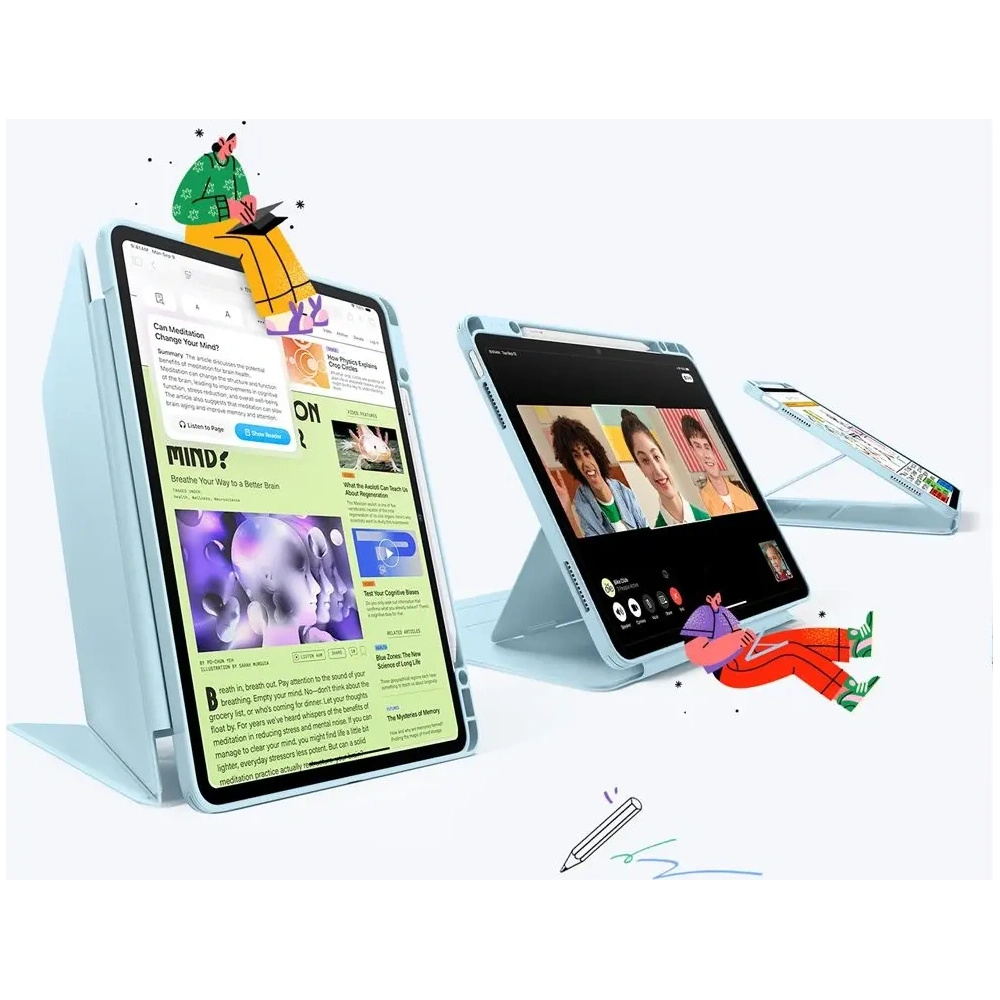 Hurtownia GSM - ESR Flip Hybrid Apple iPad Air 13" 2024 (6. Generation) / 13" 2025 (7. Generation) Himmelblau - ESR897 - {ean13} - Hurt