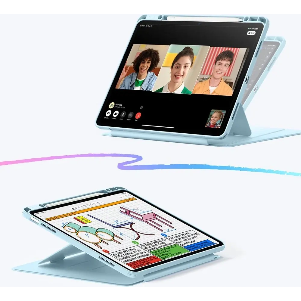 Hurtownia GSM - ESR Flip Hybrid Apple iPad Air 13" 2024 (6. generáció) / 13" 2025 (7. generáció) Égkék - ESR897 - {ean13} - Hurt