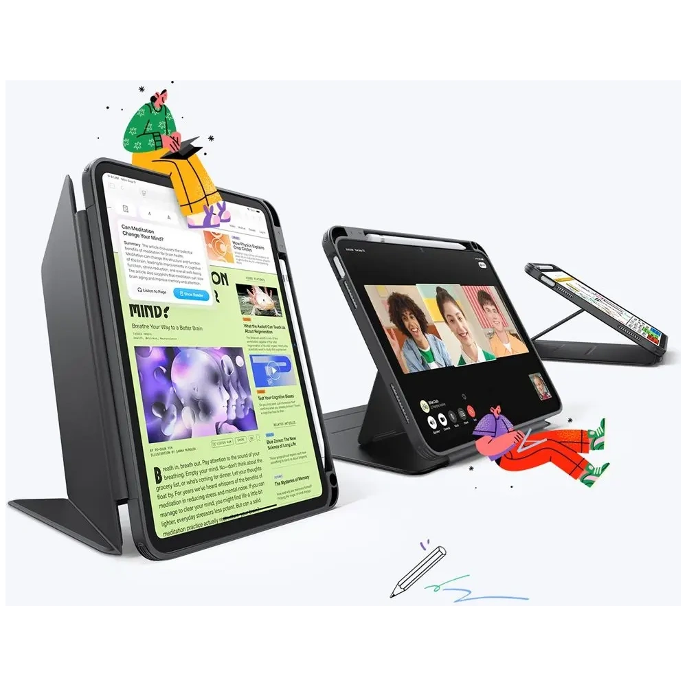 Hurtownia GSM - ESR Flip Hybrid Apple iPad 10.9" 2022 (10 gen) / 11" 2025 (11 gen) Negru - ESR900 - {ean13} - Hurt