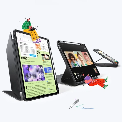 Etui ESR Flip Hybrid Apple iPad Air 13" 2024 (6. generacji) / 13" 2025 (7. generacji) Black