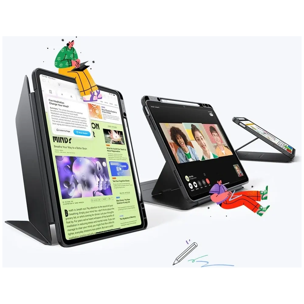 Hurtownia GSM - ESR Flip Hybrid Apple iPad Air 13" 2024 (6. Generation) / 13" 2025 (7. Generation) Schwarz - ESR901 - {ean13} - Hurt