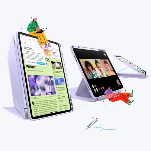 Etui ESR Flip Hybrid Apple iPad Air 13" 2024 (6. generacji) / 13" 2025 (7. generacji) Purple