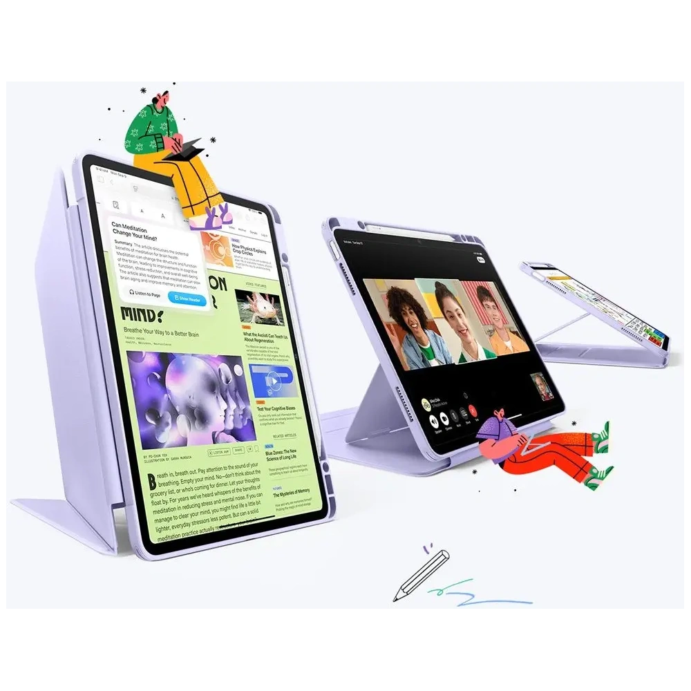 Hurtownia GSM - Etui ESR Flip Hybrid Apple iPad Air 13" 2024 (6. generacji) / 13" 2025 (7. generacji) Purple - ESR902 - {ean13} - Hurt