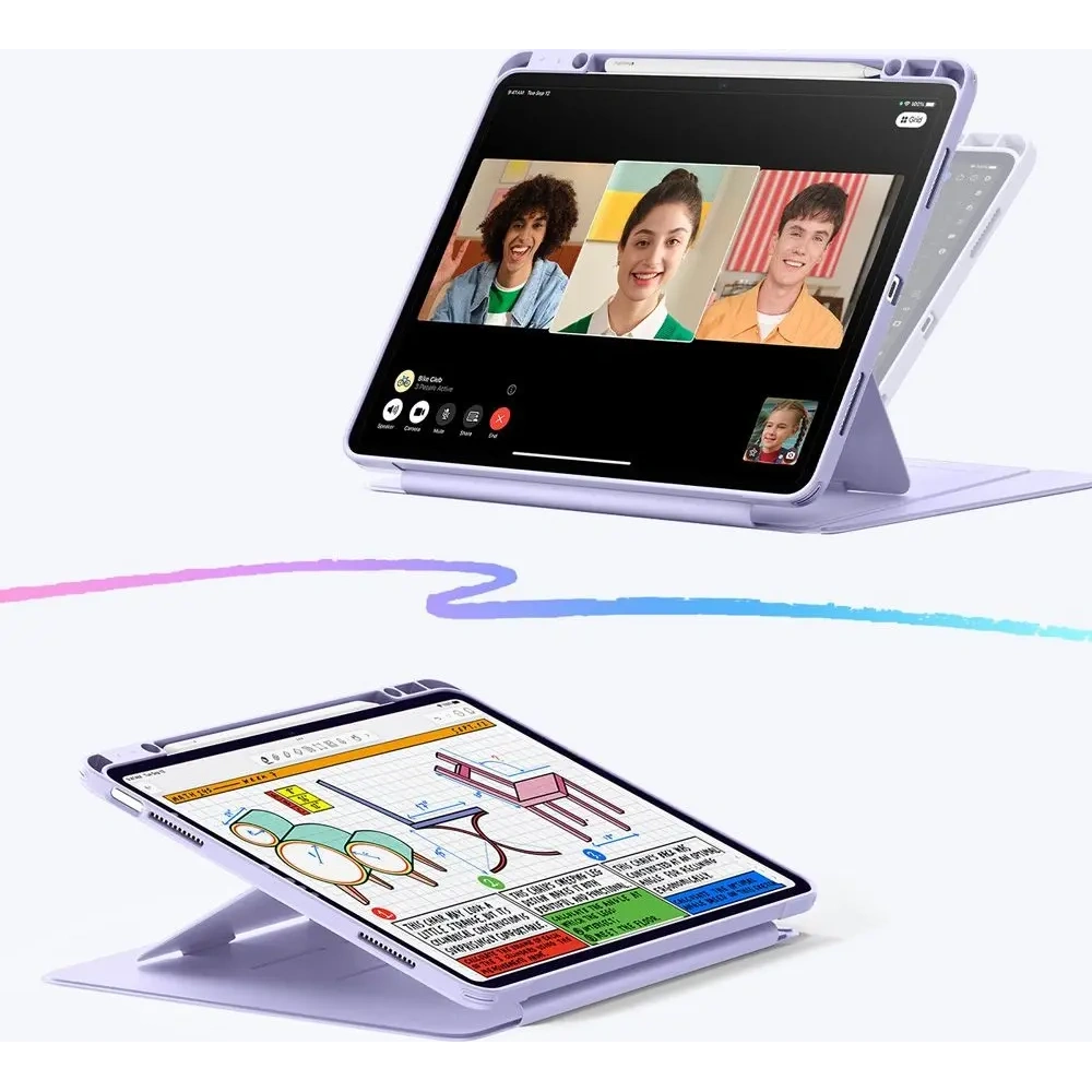 Hurtownia GSM - ESR Flip Hybrid Apple iPad Air 13" 2024 (6. generáció) / 13" 2025 (7. generáció) Lila - ESR902 - {ean13} - Hurt