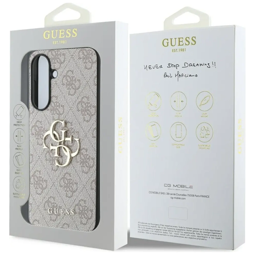 Wholesale Guess Big 4G Logo Classic Logo Samsung Galaxy A56 pink - GUE4464 - {ean13} - Hurt