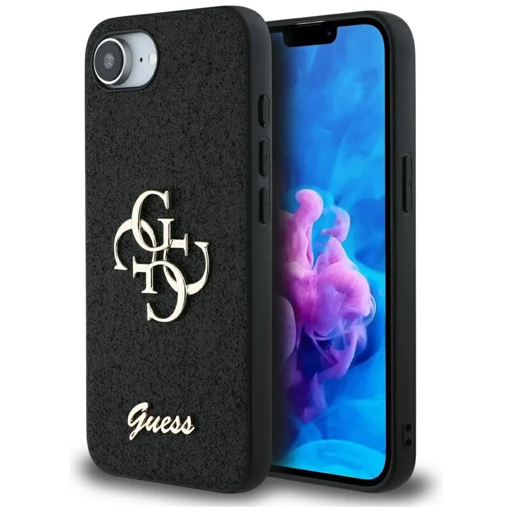 Wholesale Guess Fixed Glitter Big 4G Apple iPhone 16e black - GUE4465 - {ean13} - Hurt