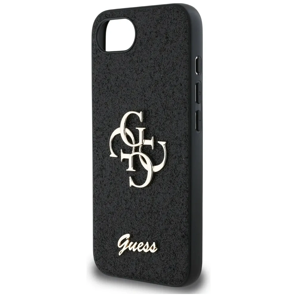 Hurtownia GSM - Guess Rögzített Csillogás Nagy 4G Apple iPhone 16e fekete - GUE4465 - {ean13} - Hurt