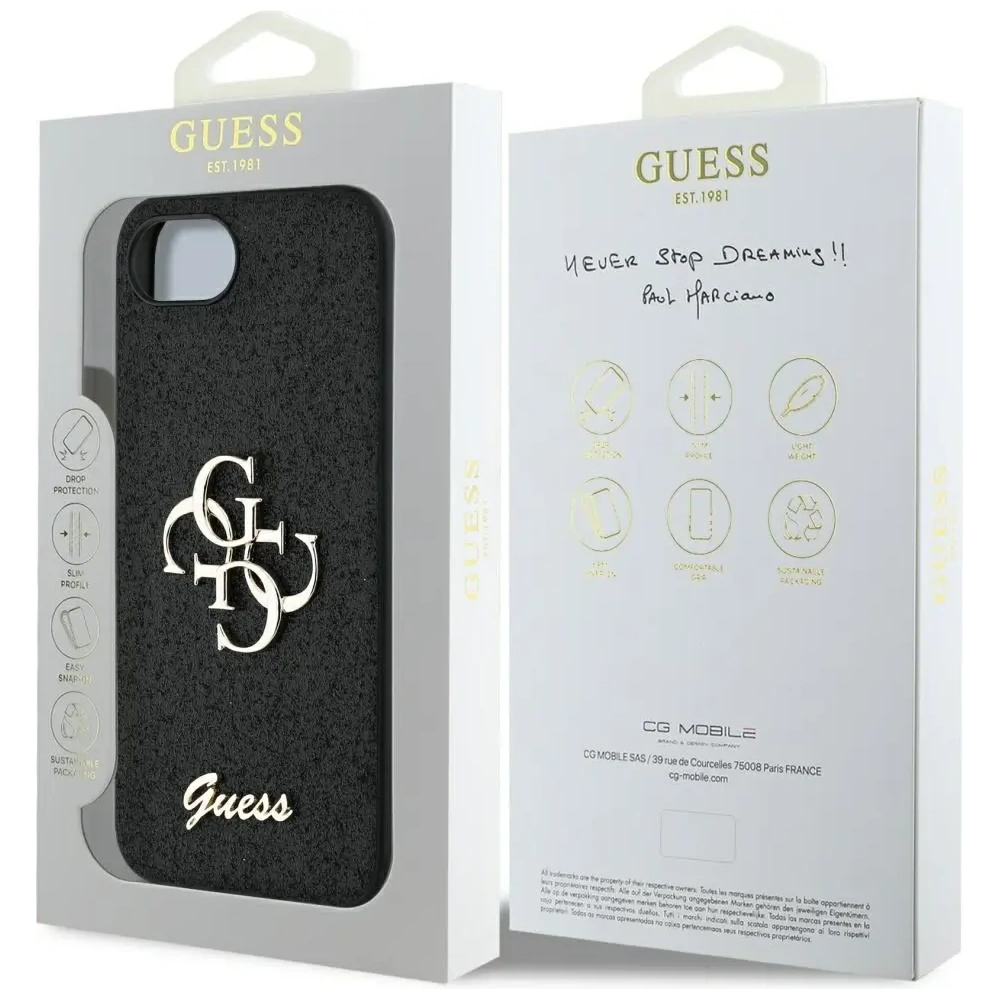 Wholesale Guess Fixed Glitter Big 4G Apple iPhone 16e black - GUE4465 - {ean13} - Hurt