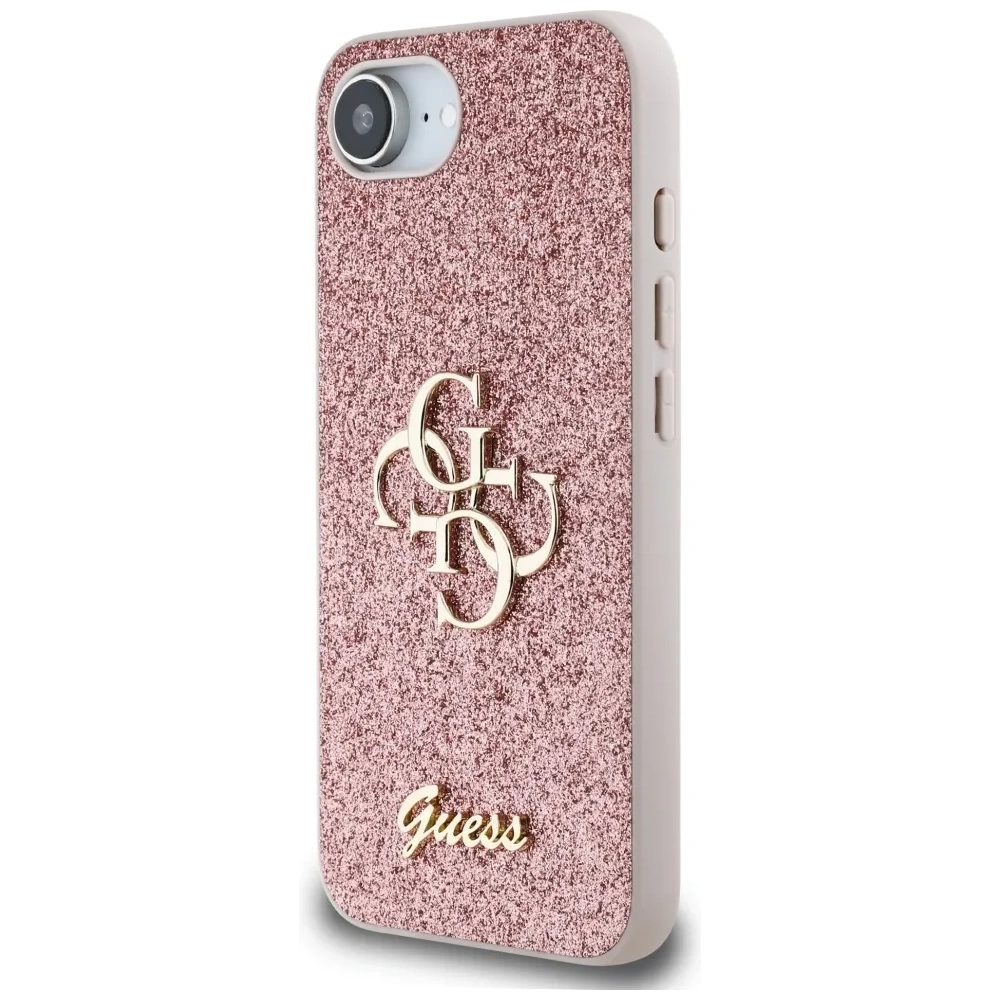 Wholesale Guess Fixed Glitter Big 4G Apple iPhone 16e pink - GUE4466 - {ean13} - Hurt