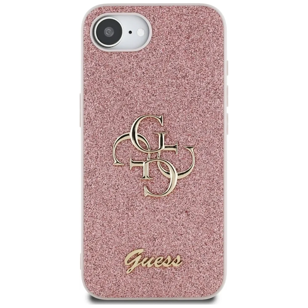 Wholesale Guess Fixed Glitter Big 4G Apple iPhone 16e pink - GUE4466 - {ean13} - Hurt
