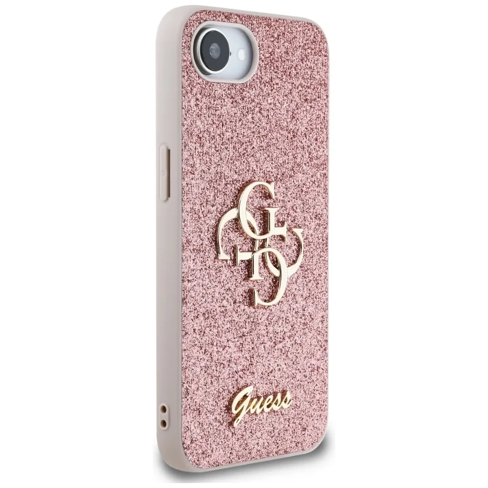 Wholesale Guess Fixed Glitter Big 4G Apple iPhone 16e pink - GUE4466 - {ean13} - Hurt