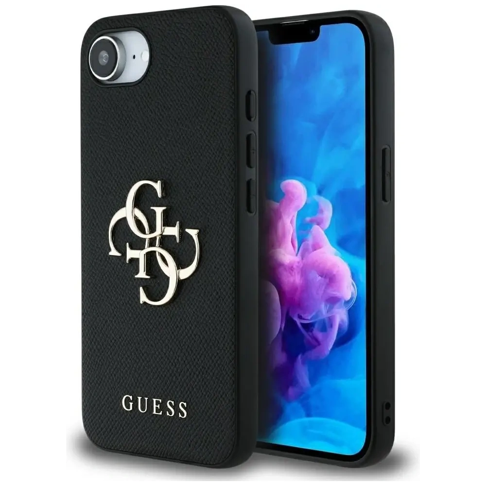 Hurtownia GSM - Guess Grained Big 4G Logo Small Classic Logo Apple iPhone 16e schwarz - GUE4467 - {ean13} - Hurt