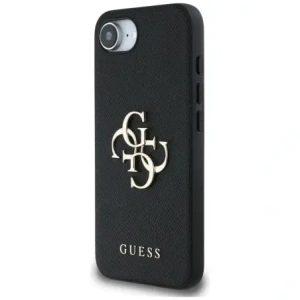 Wholesale Guess Grained Big 4G Logo Small Classic Logo Apple iPhone 16e black - GUE4467 - {ean13} - Hurt