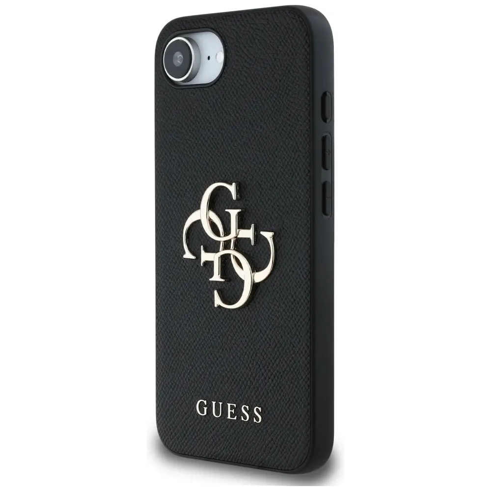 Hurtownia GSM - Guess Grained Big 4G Logo Small Classic Logo Apple iPhone 16e fekete - GUE4467 - {ean13} - Hurt