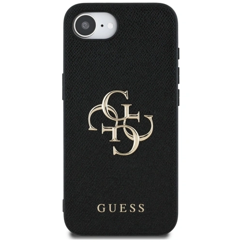 Etui Guess Grained Big 4G Logo Small Classic Logo do Apple iPhone 16e czarny