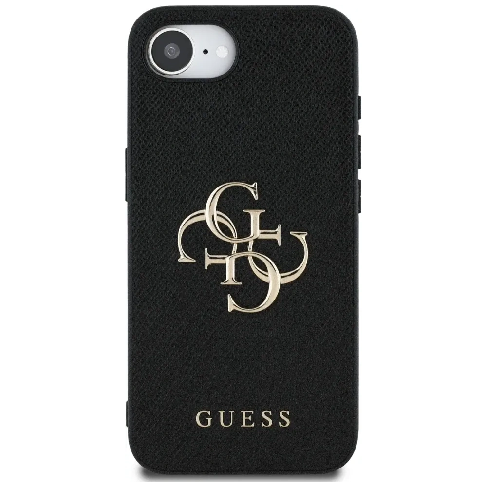 Hurtownia GSM - Guess Grained Big 4G Logo Small Classic Logo Apple iPhone 16e fekete - GUE4467 - {ean13} - Hurt