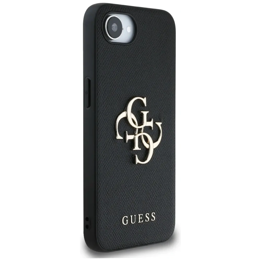 Hurtownia GSM - Guess Grained Big 4G Logo Small Classic Logo Apple iPhone 16e fekete - GUE4467 - {ean13} - Hurt