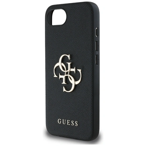 Etui Guess Grained Big 4G Logo Small Classic Logo do Apple iPhone 16e czarny