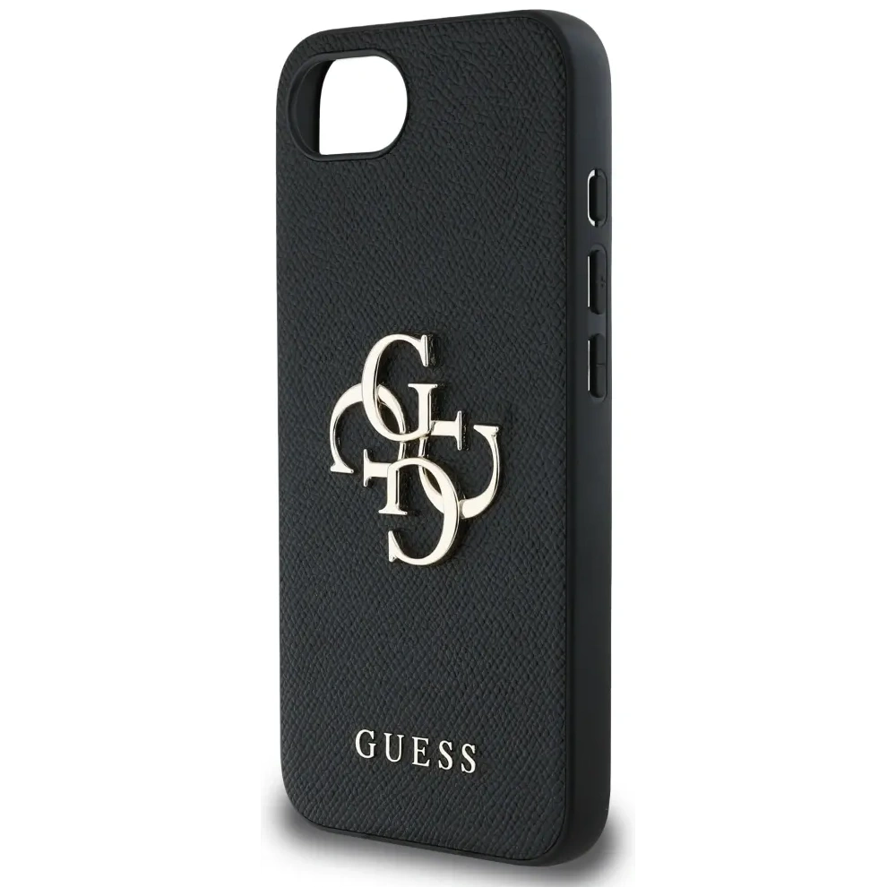 Wholesale Guess Grained Big 4G Logo Small Classic Logo Apple iPhone 16e black - GUE4467 - {ean13} - Hurt