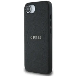 Wholesale Guess Grained Ring MagSafe Apple iPhone 16e black - GUE4469 - {ean13} - Hurt