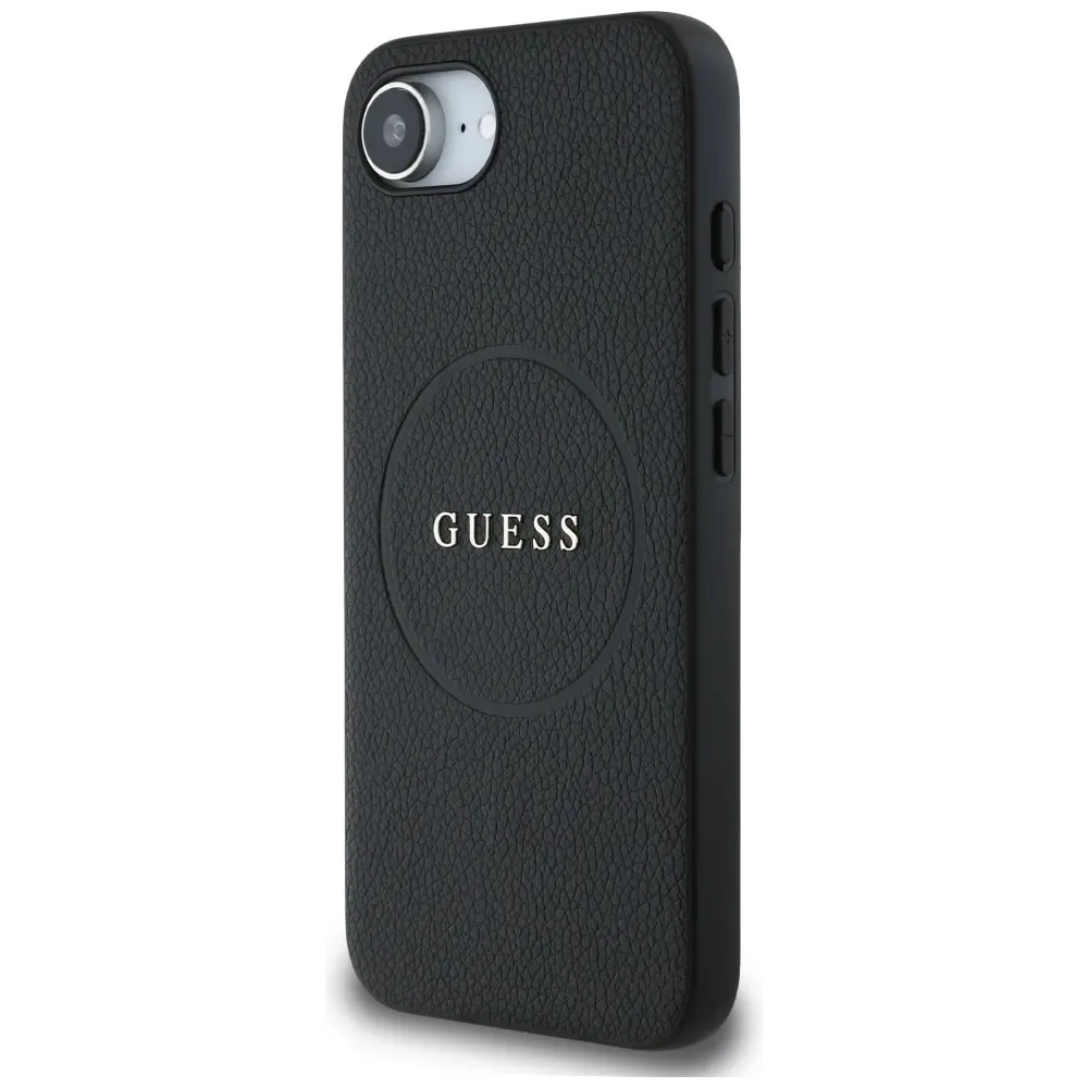 Hurtownia GSM - Guess Grained Ring MagSafe Apple iPhone 16e fekete - GUE4469 - {ean13} - Hurt