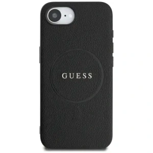 Wholesale Guess Grained Ring MagSafe Apple iPhone 16e black - GUE4469 - {ean13} - Hurt